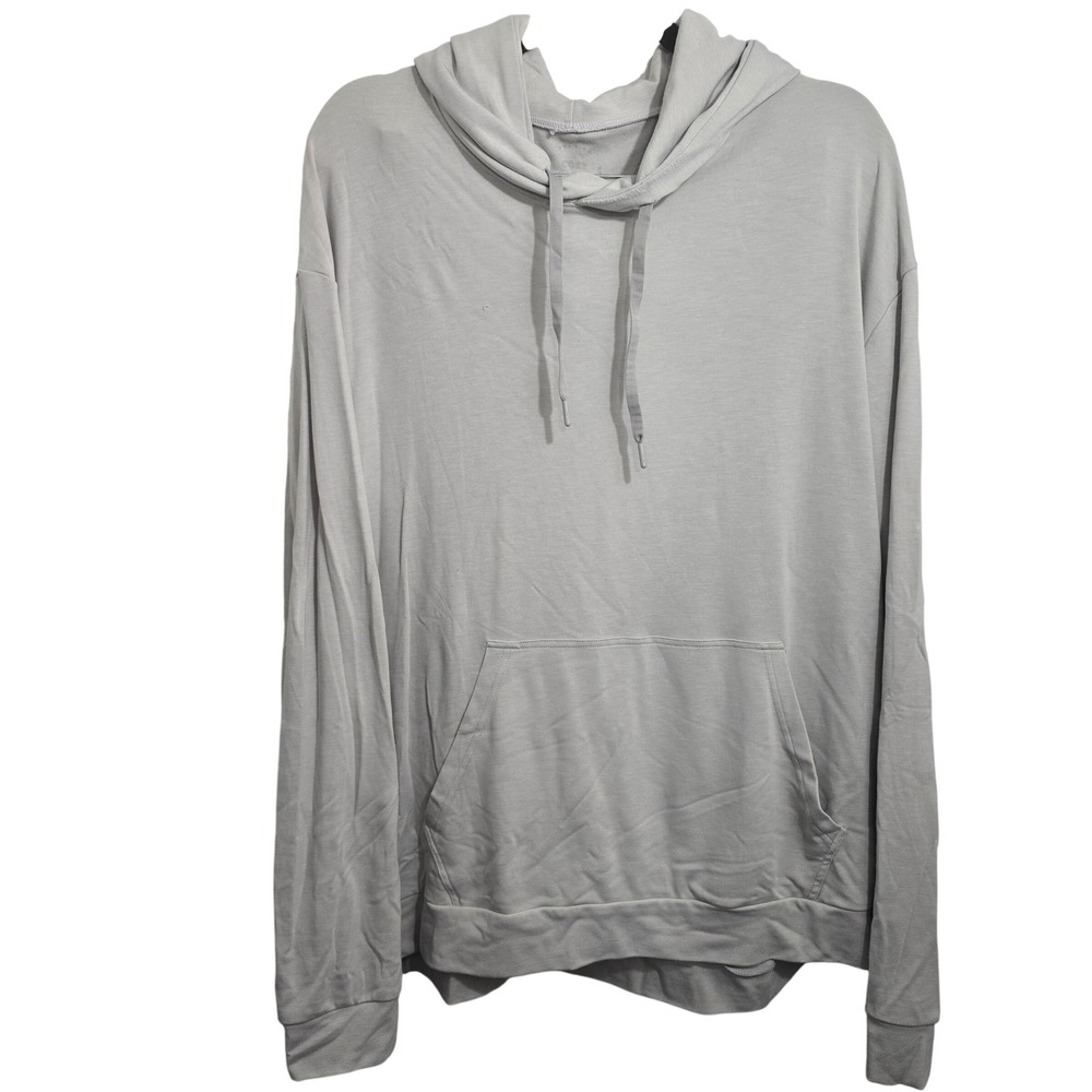 Cozy Earth Men's Bamboo Hoodie Light Grey‎ Pullover Sweatshirt Size 3XL